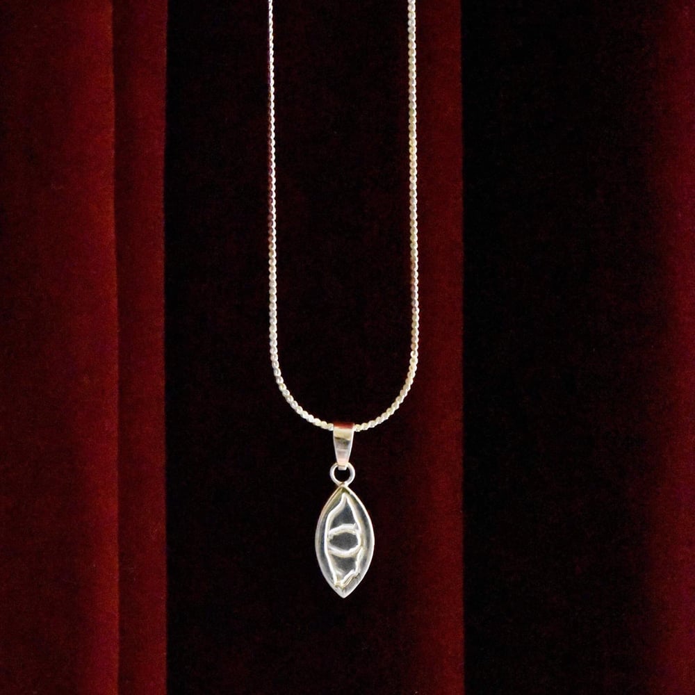 Image of MINDEYE solid framed 950 silver necklace