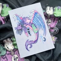 Bunny Dragon A4 Print 