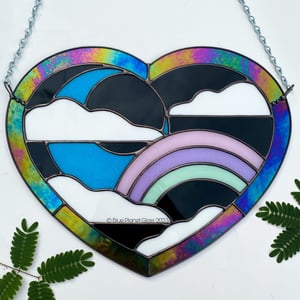 Image of Iridescent Nightmares Heart Panel DISCOUNTED 