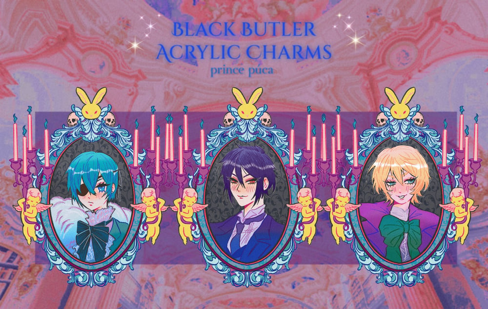Image of Black Butler Kuroshitsuiji Acrylic Charms