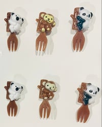 Image 1 of Aussie Animals Fruit Forks / Food Picks