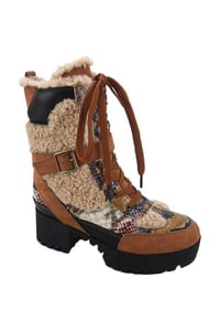 Image 1 of Wrap Me Up Fur Boots