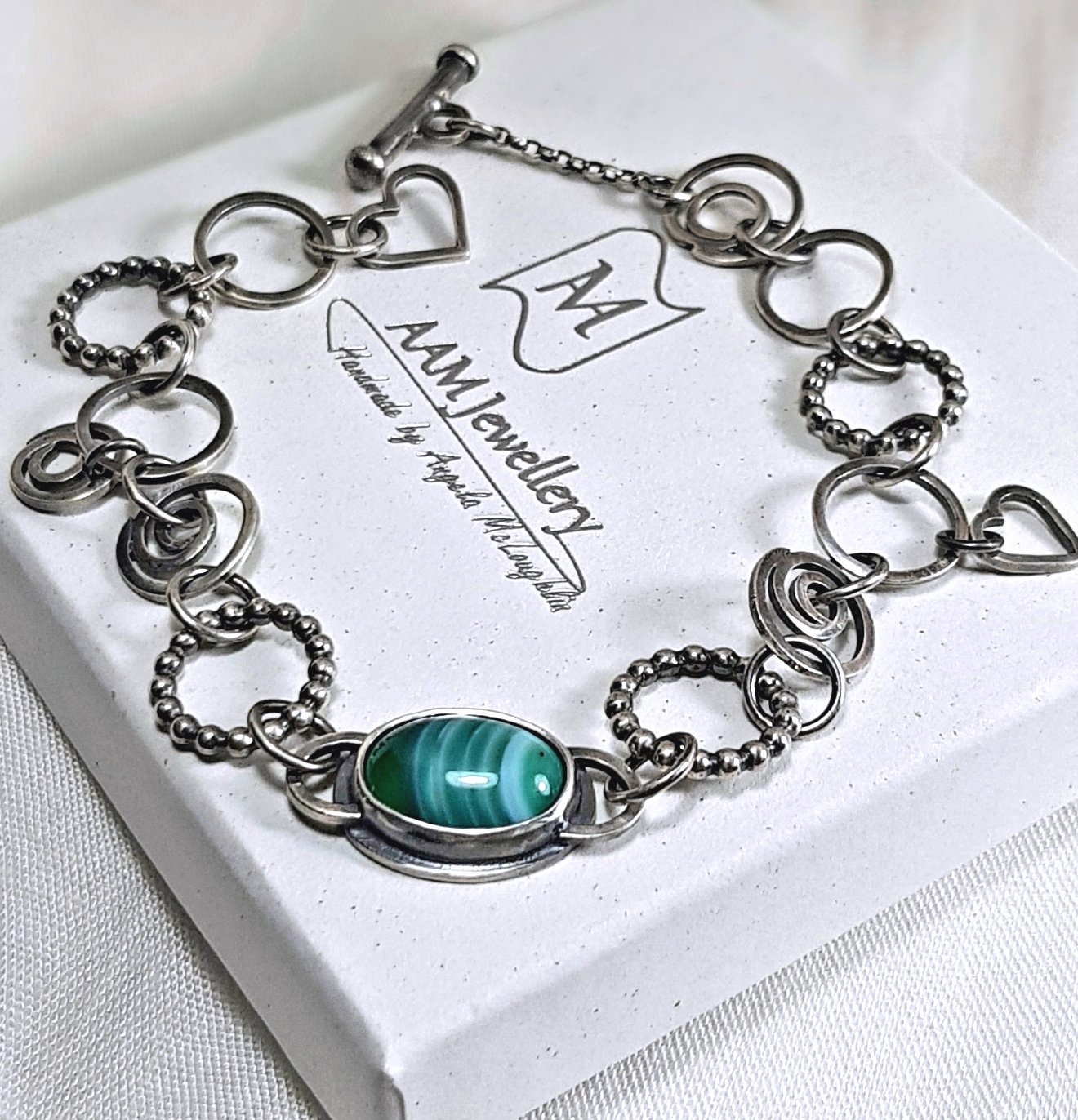 Handmade sterling silver bracelets
