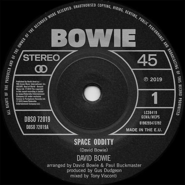 David Bowie – Space Oddity, 7" BOX SET LTD EDITION