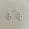 Split Heart Earrings