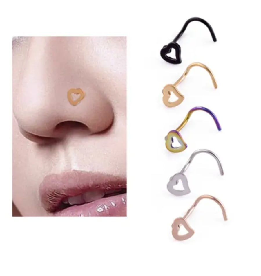 Image of Heart Nose Rings