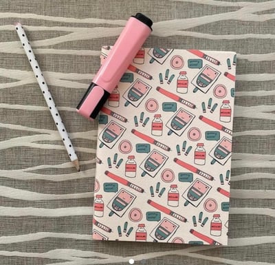 Image of Diabetes Print Notebook - 30% of profits go to Diabetes UK