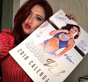 Blue Swimsuit from 2018 Calendar 