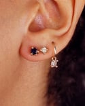 Hexagon Sapphire Studs