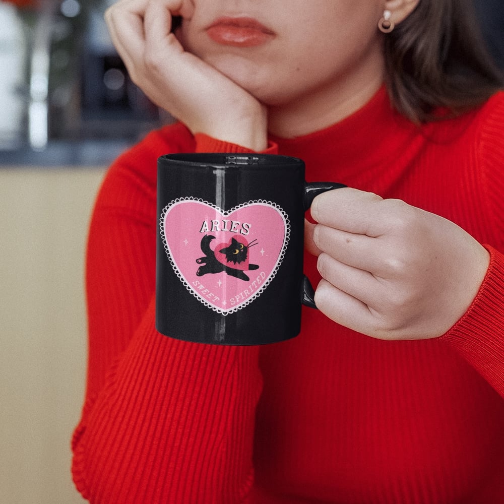 Image of LOVE CAT ASTROLOGY MUG