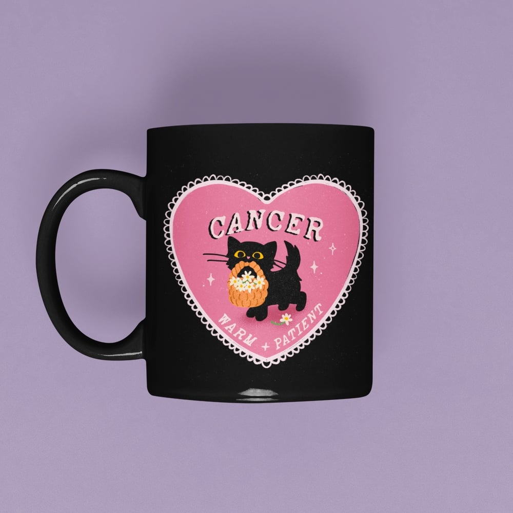 Image of LOVE CAT ASTROLOGY MUG