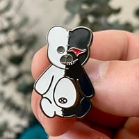 Image 2 of Monokuma Plush Enamel Pin