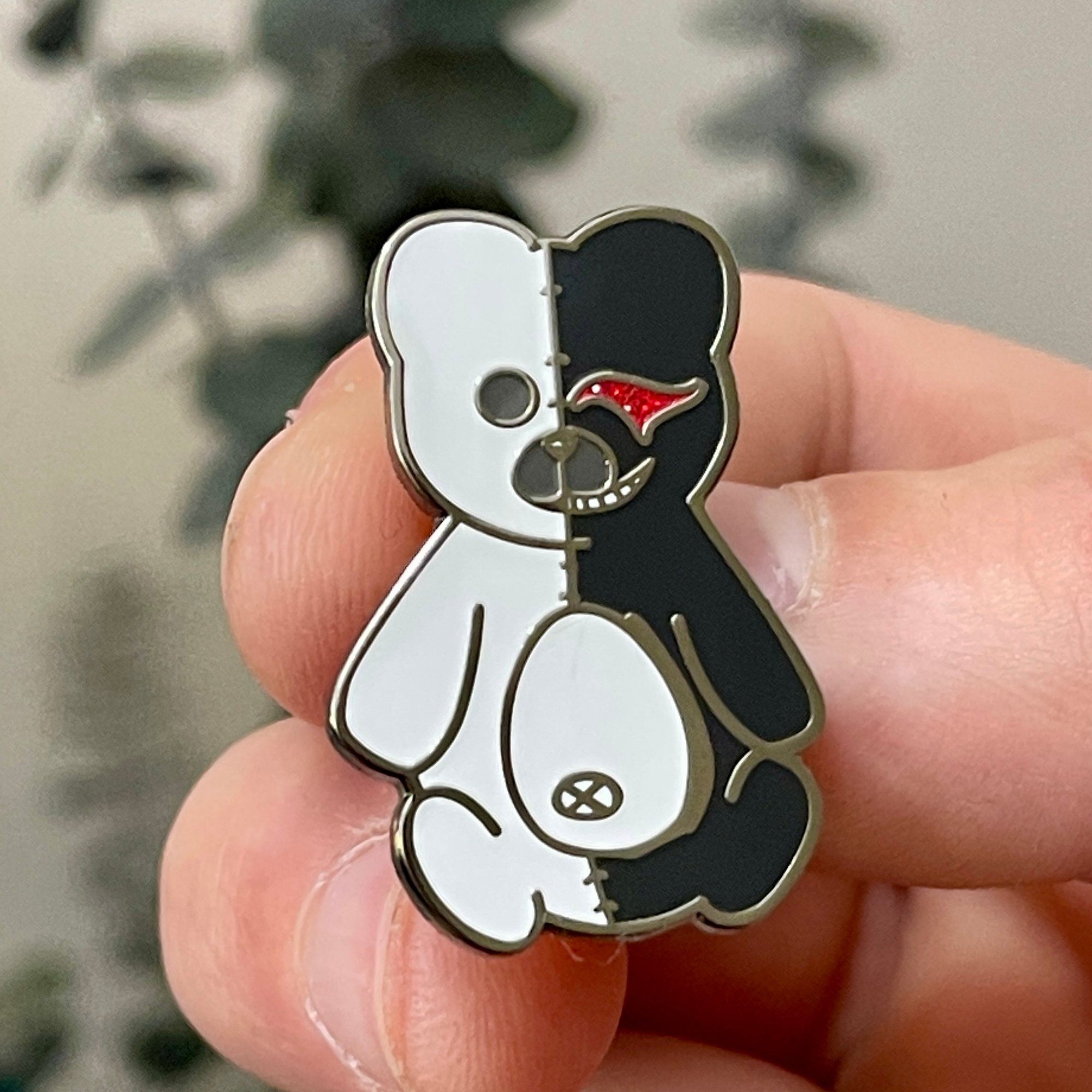 Monokuma Plush Enamel Pin VibeePins