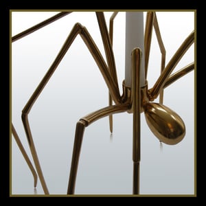 Image of Gold Plated Spider Candle