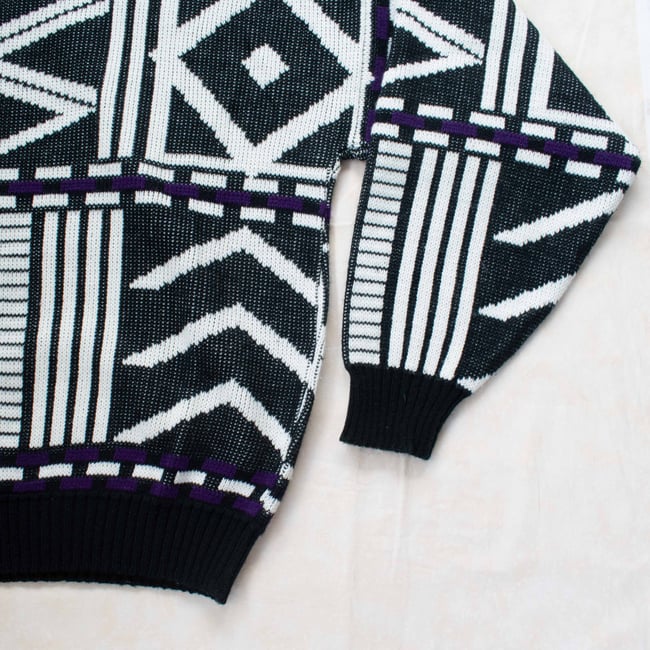 Abstract Artsy Geometric Sweater