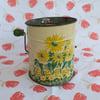 Vintage Sunflower Pattern Flour / Powdered Sugar Hand Sifter