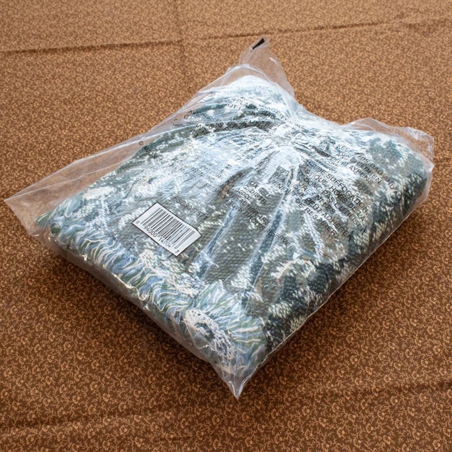 Simply Home Footprints Cotton Afghan Throw Blanket