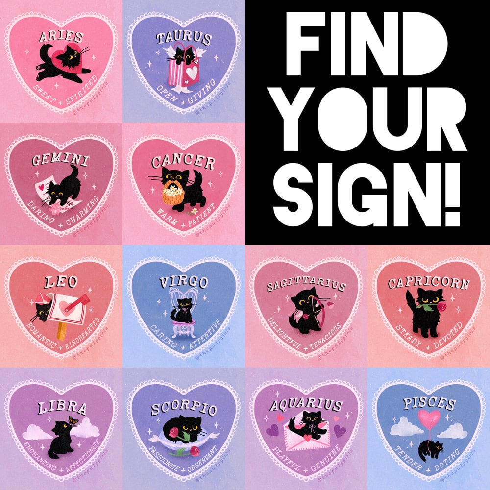 Image of LOVE CAT ASTROLOGY CREWNECK