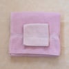 Vintage Blush Baby Pastel Pink Bath Towel & Wash Cloth