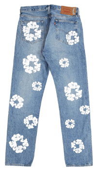 Image 2 of Denim Tears The Wreath Jean Light Wash