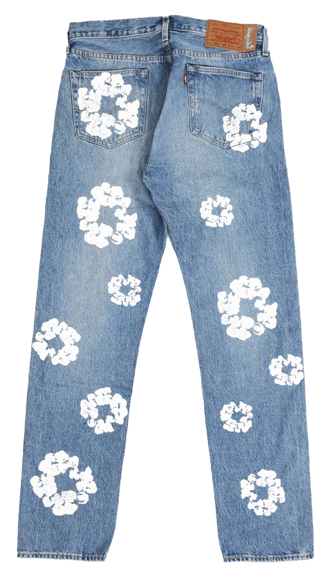 Denim Tears The Wreath Jean Light Wash