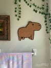 "Okay I Pull Up" Capybara Wall Rug 
