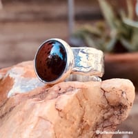 Image 2 of Earth and Woods Mahogany Obsidian Ring