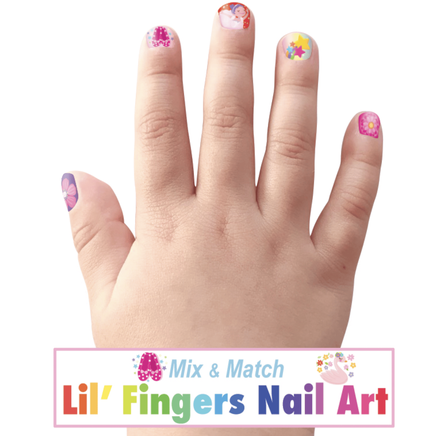 Image of Ballerina Fingernail Art