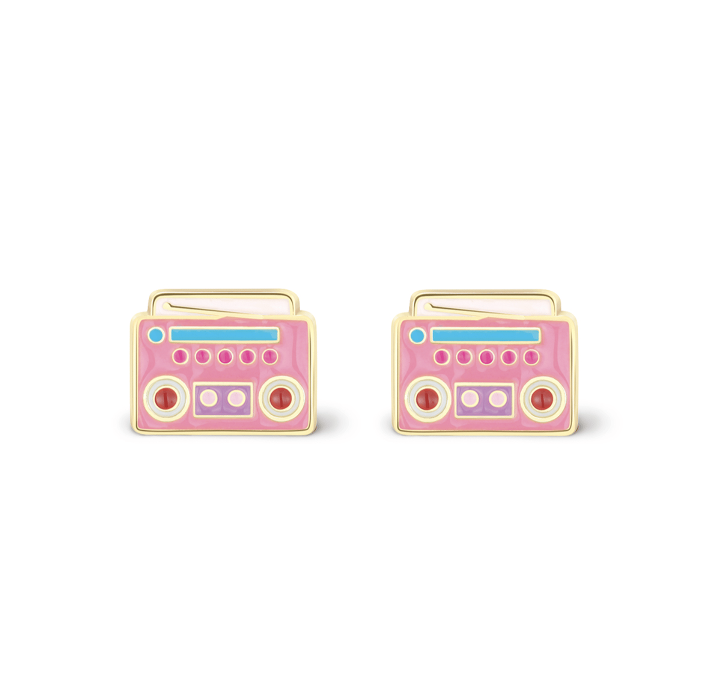 Image of Boom Box Cutie Stud Earrings