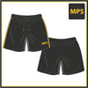 MPS Sport Shorts - Charcoal Gold/Grey Piping