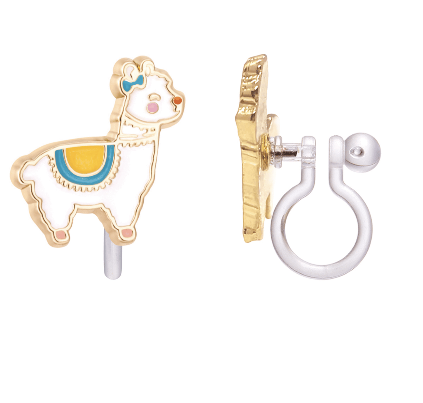 Image of Glama Llama Cutie Clip-on Earrings 