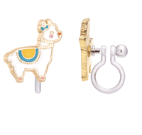 Glama Llama Cutie Clip-on Earrings 
