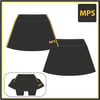 MPS Girls Sport Skort - Charcoal Gold/Grey Piping