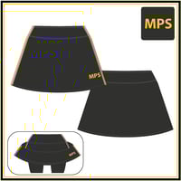 Image 1 of MPS Girls Sport Skort - Charcoal Gold/Grey Piping $38.05