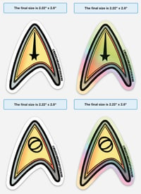 Image 3 of Star Trek Delta Badge Sticker