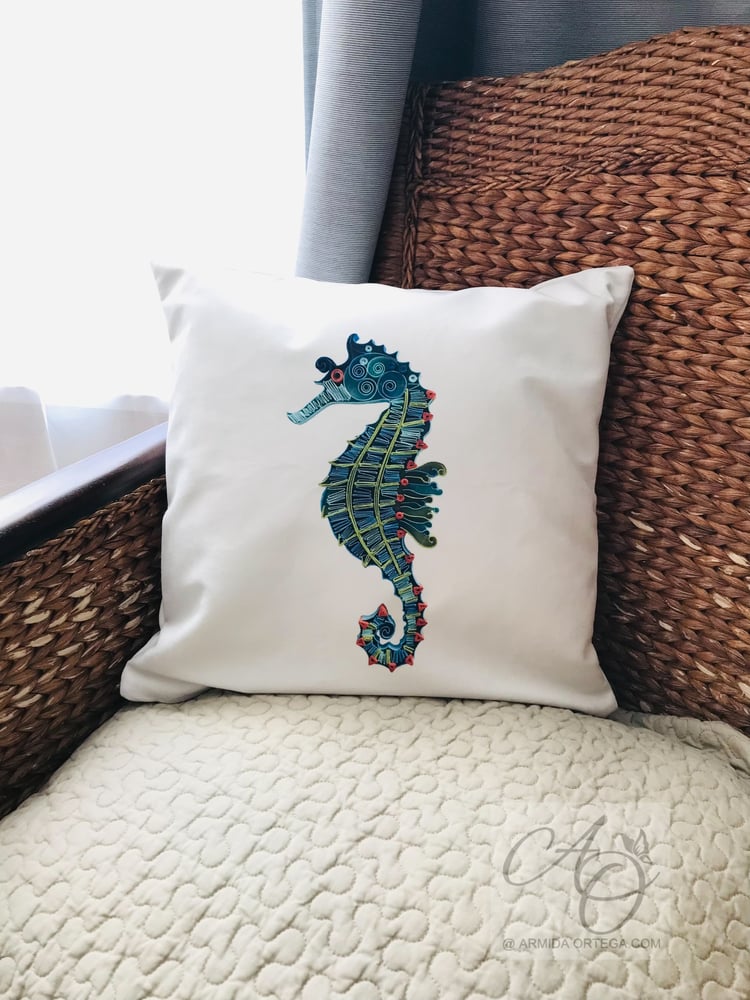 Image of SEA HORSE PILLOW