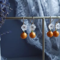 Image 1 of Orange Blossom Earrings | LNY Rabbit Collection