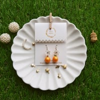 Image 5 of Orange Blossom Earrings | LNY Rabbit Collection