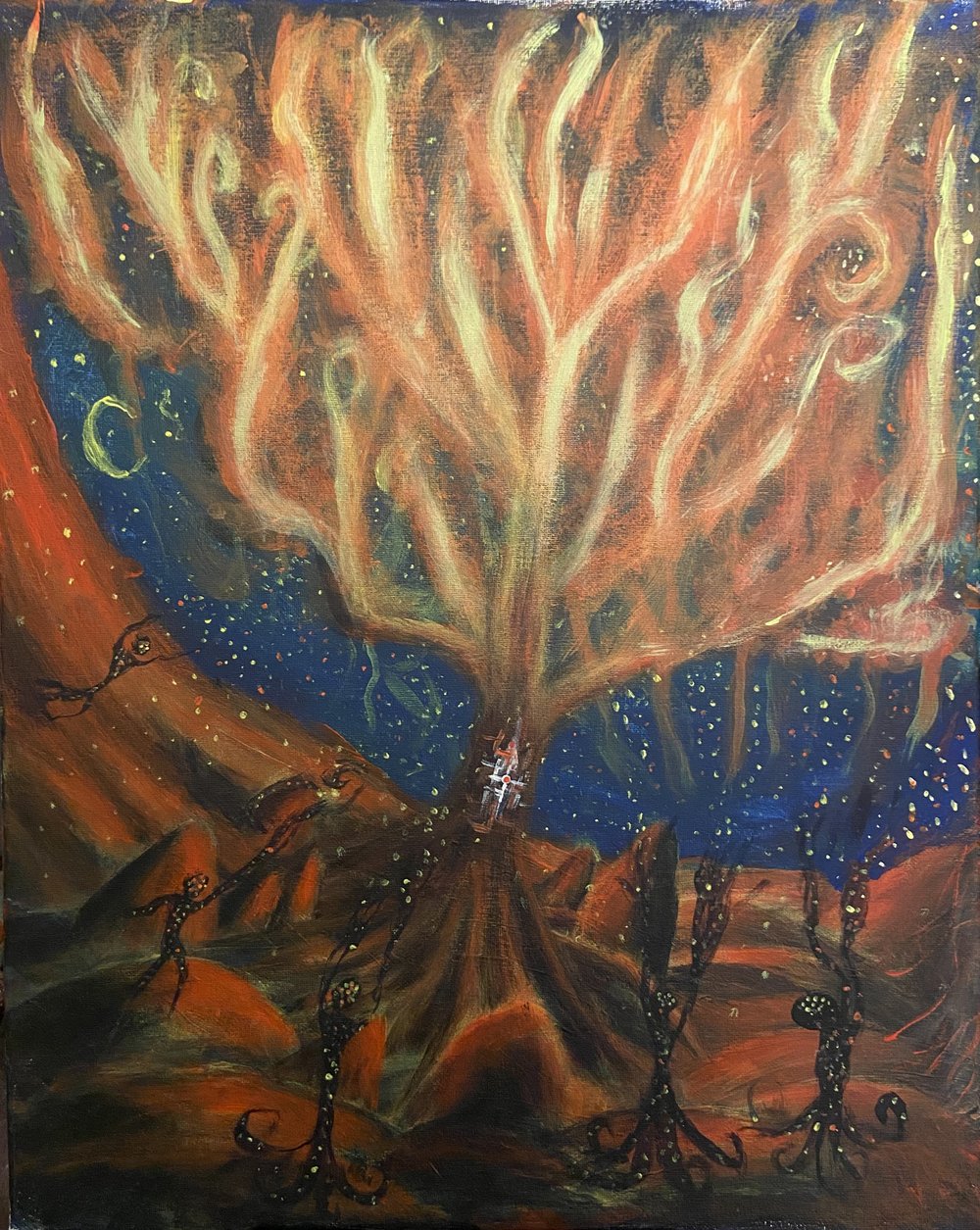 Image of They ate like kings, but not for very long (16x20 Original Painting)