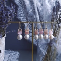 Image 1 of Pink Rabbit Earrings | LNY Rabbit Collection