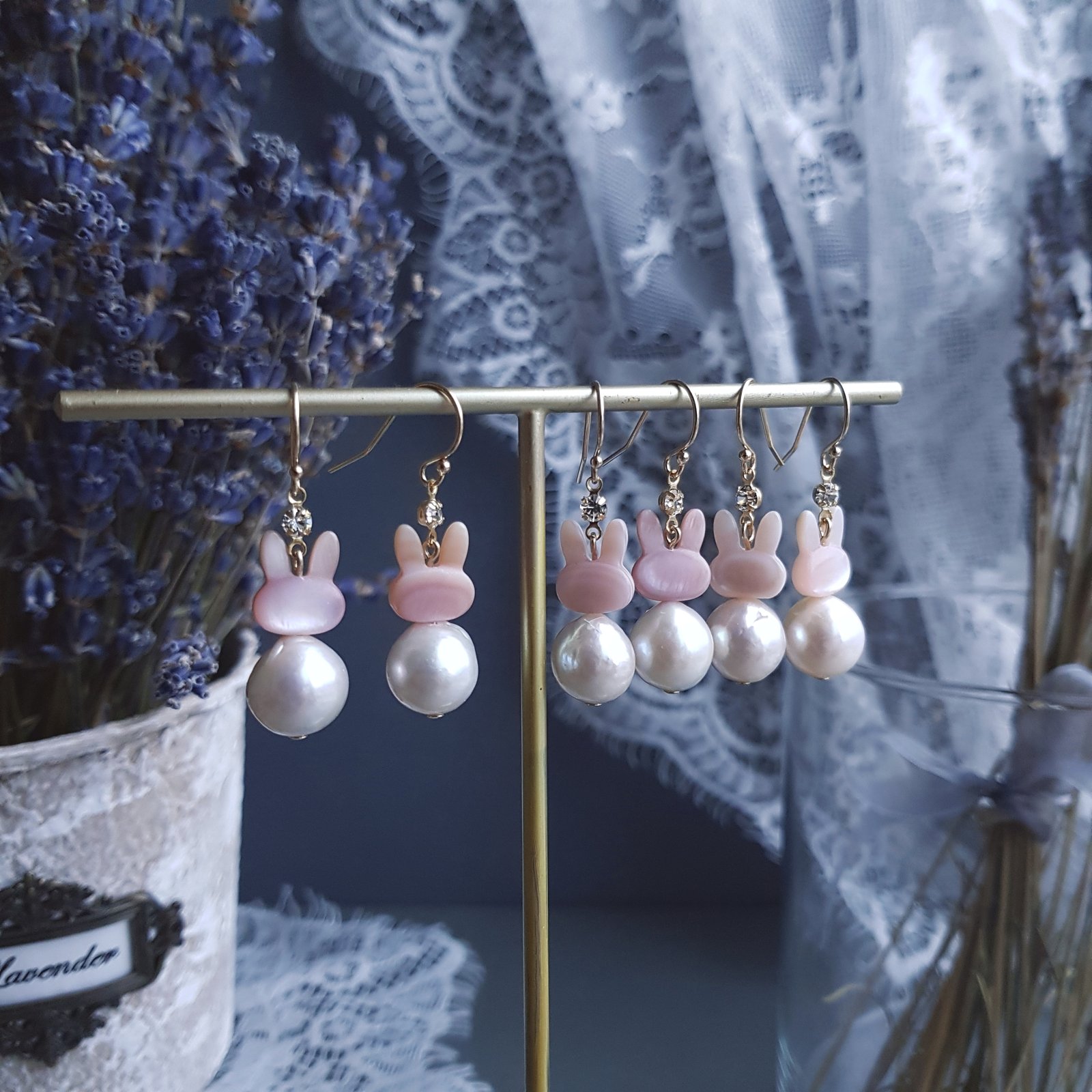 Pink Rabbit Earrings | LNY Rabbit Collection | daintydistrict
