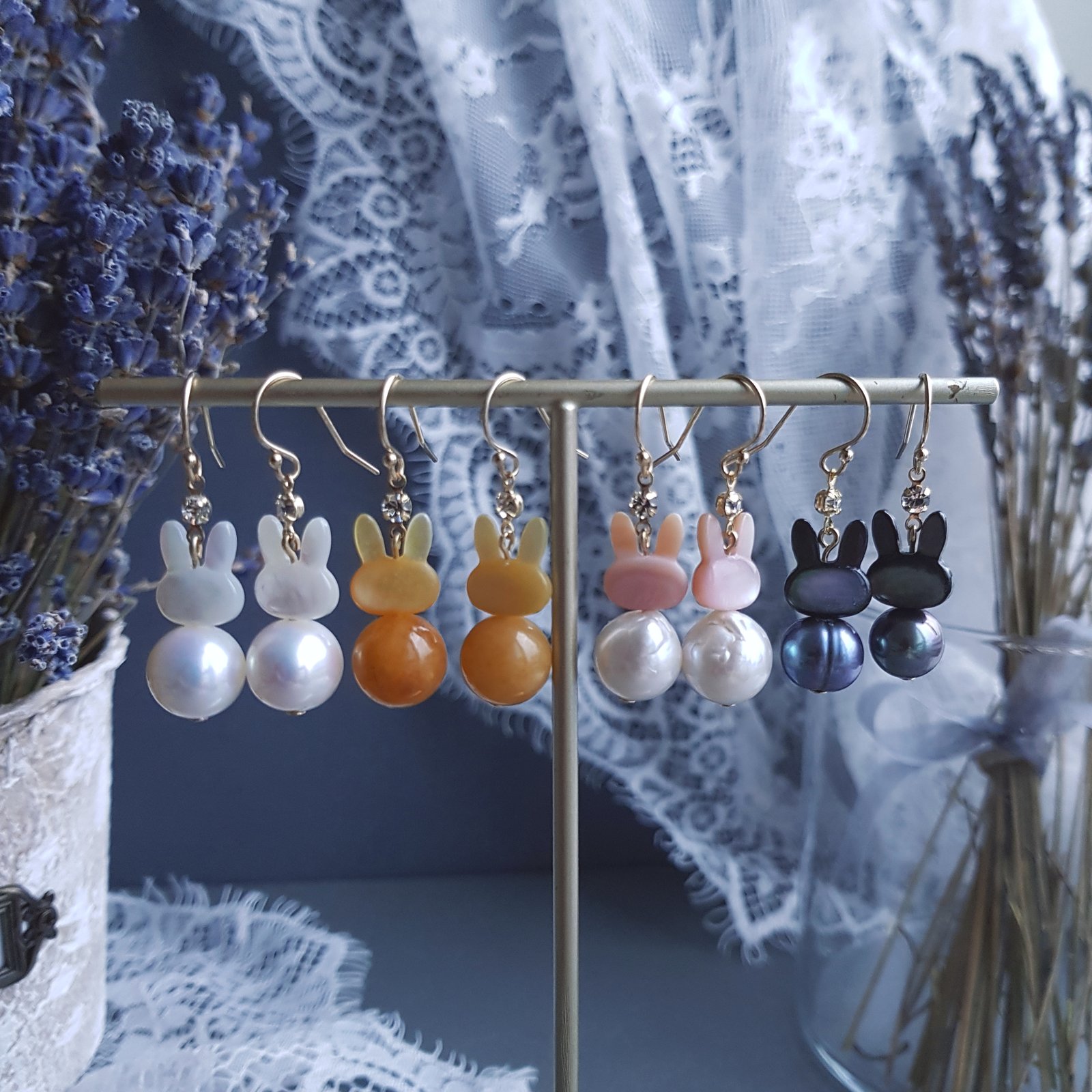 White Rabbit Earrings | LNY Rabbit Collection | daintydistrict