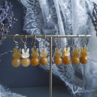 Image 1 of Golden Rabbit Earrings |  LNY Rabbit Collection