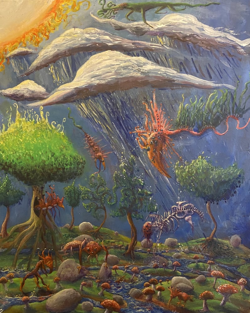 Image of "CRISPR gone wild" 16x20 Original Painting