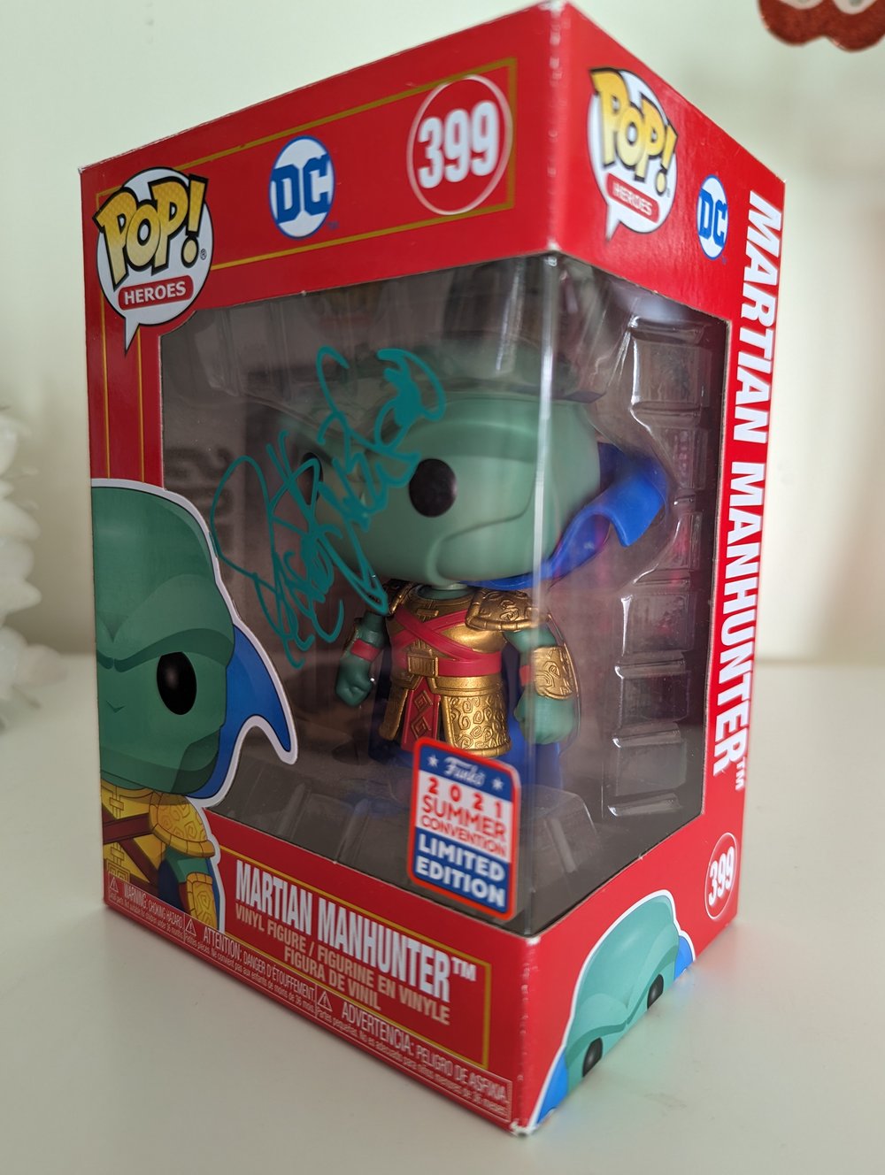 DC Martian Manhunter David Harewood Signed Funko Pop