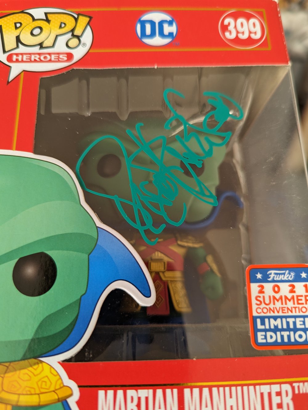 DC Martian Manhunter David Harewood Signed Funko Pop