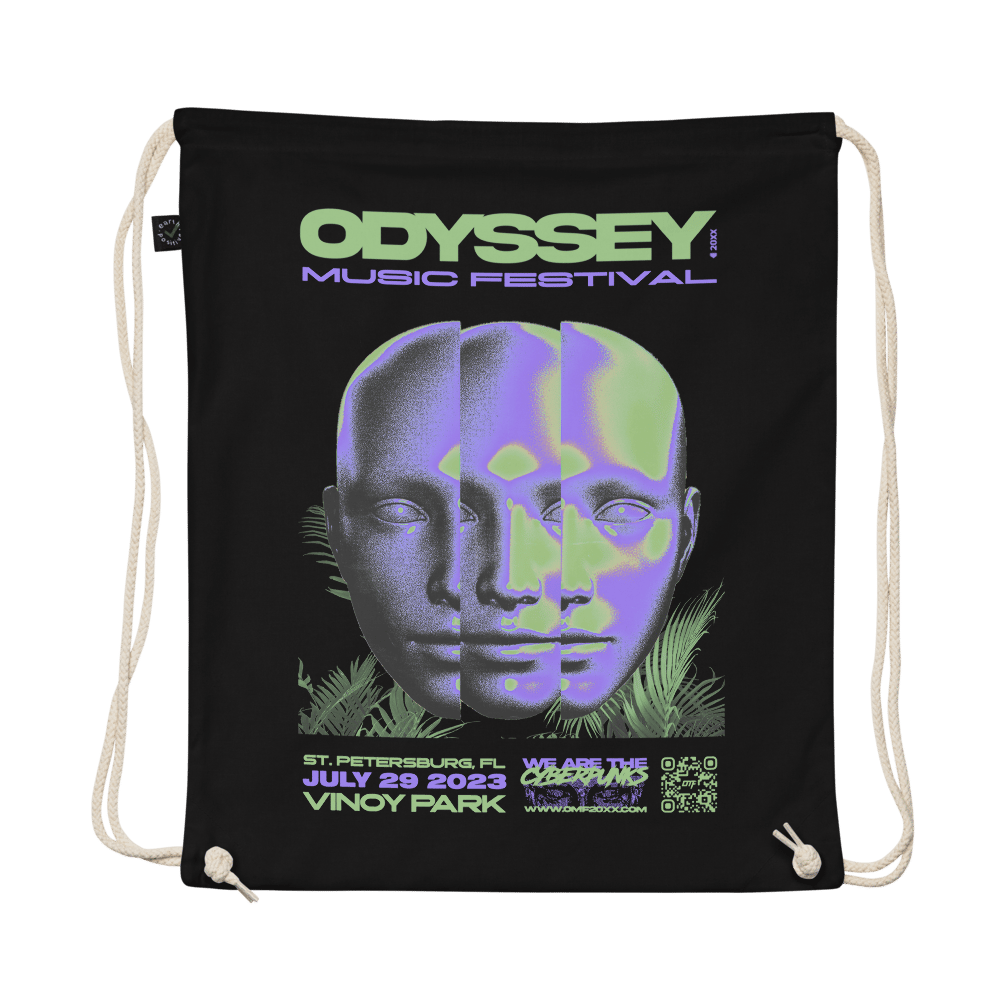 Image of OMF20XX Organic cotton Drawstring Bag
