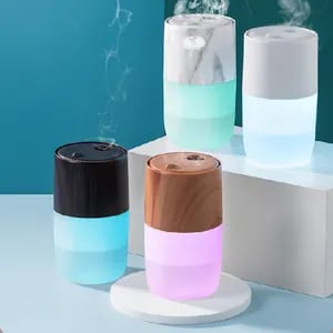 Image of LED High Quality Aroma Diffuser With Essential Oils Ultrasonic Aromatherapy-White 