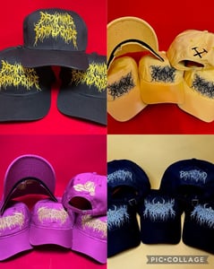 Image of Officially Licensed Drowning In Formaldehyde/Peeling Flesh/.357 Homicide/Muramasa Dad hats!!