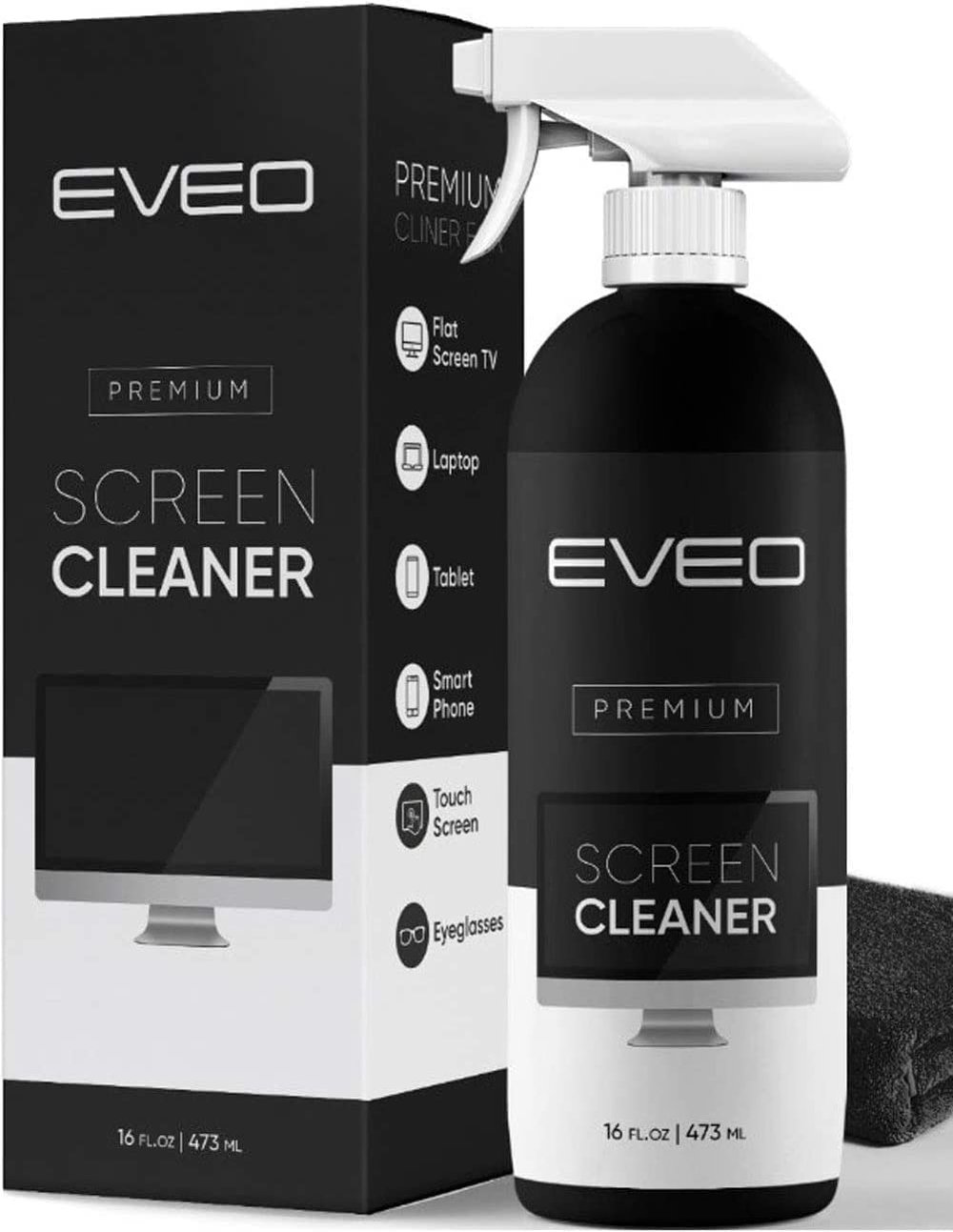Image of Screen Cleaner Spray (16oz) - Large Screen Cleaner Bottle - TV Screen Cleaner, Computer Screen Clean